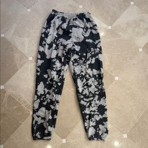 Black and White Tie-Dye Joggers